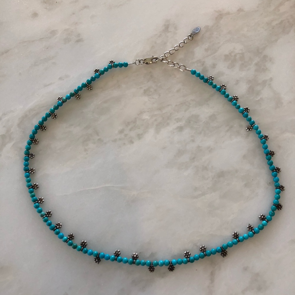 Turquoise beaded choker